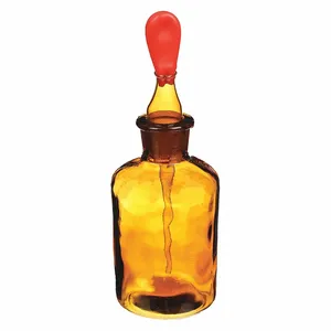 APPROVED VENDOR 5YHL3 Dropping Bottle Amber Glass 125 Ml Pk 8 | AE7HGX