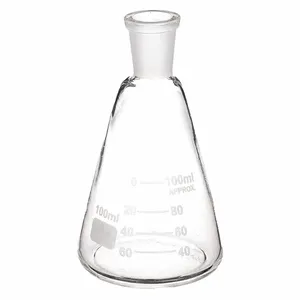 APPROVED VENDOR 5YHP4 Conical Flask Ground Mouth 100 Ml - Pack Of 12 | AE7HHK