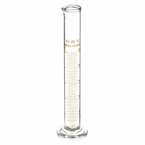 APPROVED VENDOR 5YHX9 Graduated Cylinder Spout 25ml Glass - Pack Of 12 | AE7HKB 5YHY7