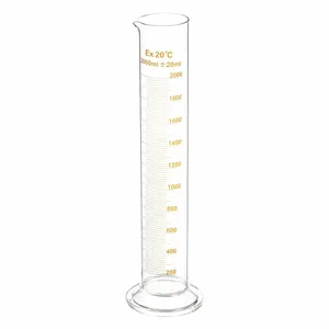 APPROVED VENDOR 5YHY5 Graduated Cylinder Spout 2000ml Glass | AE7HKH