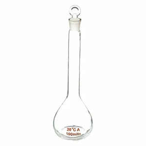 APPROVED VENDOR 5YHZ7 Volumetric Flask Class A Glass 100ml - Pack Of 8 | AE7HKW