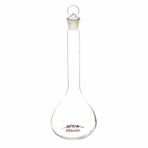 APPROVED VENDOR 5YHZ8 Volumetric Flask Class A Glass 200ml - Pack Of 6 | AE7HKX