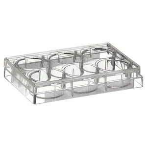 LAB SAFETY SUPPLY 667106 6 Well Tissue Culture Plate With Lid - Pack Of 50 | AA3HYB 11L793