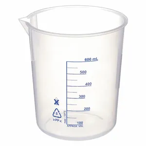 APPROVED VENDOR 6FAE6 Beaker 600 Ml Polypropylene Pack Of 4 | AE8RLZ