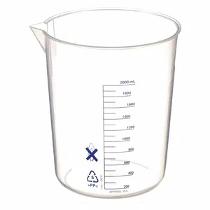 APPROVED VENDOR 6FAE8 Beaker 2000 Ml Polypropylene | AE8RMB