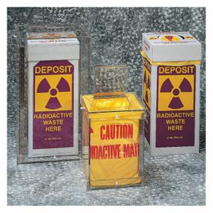 LAB SAFETY SUPPLY 9WJ20 Beutel für radioaktive Abfälle, 36 Zoll Breite, 28 Zoll Höhe, Vorsicht vor radioaktivem Material | CR8LYA