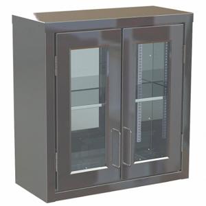 LAKESIDE MANUFACTURING 2712G Supply Cabinet, 27 Inch x 12 Inch x 28 Inch, 1 Shelves, 2 Doors, 27 Inch Overall Width | CR8MNJ 460K49