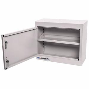 LAKESIDE MANUFACTURING LNC-1 Supply Cabinet, 18 Inch x 8 Inch x 15 Inch, 1 Shelves, 1 Doors, Keyed | CR8MNC 460K73