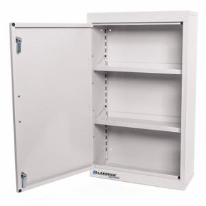 LAKESIDE MANUFACTURING LNC-2 Supply Cabinet, 18 Inch x 8 Inch x 30 Inch, 2 Shelves, 1 Doors, Keyed | CR8MND 460K75