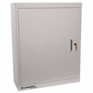 LAKESIDE MANUFACTURING LNC-5S Supply Cabinet, 24 Inch x 10 Inch x 30 Inch, 3 Shelves, 1 Doors, Keyed | CR8MNH 460K78