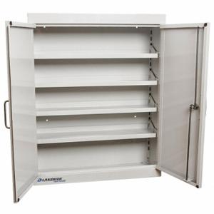 LAKESIDE MANUFACTURING LTC-1 Supply Cabinet, 24 Inch x 8 Inch x 30 Inch, 4 Shelves, 2 Doors, Keyed | CR8MNL 460K80