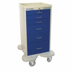 LAKESIDE MANUFACTURING ST-630-E-2B Compact General Medical Supply Cart With Drawers, Steel, Swivel/ Swivel With Brake | CT4CVF 460K84