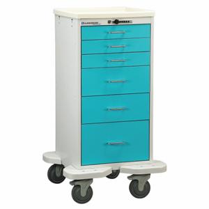 LAKESIDE MANUFACTURING ST-630-P-2TL Compact General Medical Supply Cart With Drawers, Steel, Swivel/ Swivel With Brake | CT4CVG 460K87