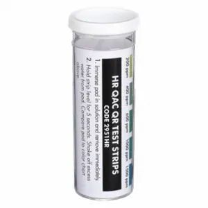 LAMOTTE 2951HR Test Strip, QAC, 200/400/600/1000/1500 ppm, 50 PK | CR8MPY 4EVZ3