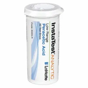 LAMOTTE 3000LR Test Strip, Peracetic Acid Low Range, 0/5/10/30/50 ppm, 50 PK | CR8MPW 4EVZ9