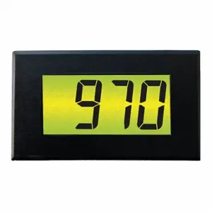 LASCAR DPM-970 Digital Panel Meter, Dc Volt, Fits 72 mm X 40 mm Din, 7 To 14VDC Input, 1999 Span, 4 Digit | CR8MRE 20FP90