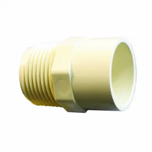 LASCO 4136007 Adapter, CPVC, CTS Socket Hub x NPT, 3/4 Inch Copper Tube Size, 3/4 Inch Pipe Size | CR8MVG 60UC73