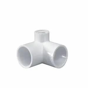 LASCO 414101BC 90 Degree Side Outlet Elbow, 3/4 Inch X 3/4 Inch X 1/2 Inch Fitting Pipe Size | CR8MUJ 60UD09