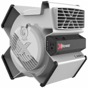 LASCO X12904 Blower Fan, 370 cfm, Fixed Frame, 3 Speeds, 1/16 hp, 120V, 6 1/2 ft Cord, Gray, Variable | CR8MVM 797ZM1