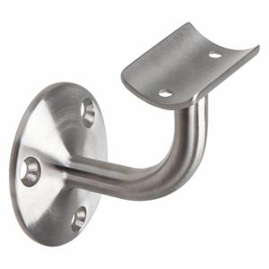 LAVI 49-301/1H 316 Bracket, Bracket, Round, Stainless Steel, 2 1/2 Inch Overall Length, Silver | CR8NCP 52YX74