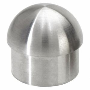 LAVI 49-602/1H16 316 End Cap, End Cap, Round, Stainless Steel, 1 1/2 Inch Overall Length, Silver | CR8NCQ 52YX76