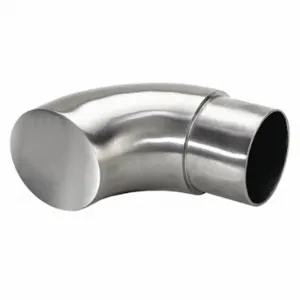 LAVI 49-608/1H16 316 Radius End Cap, Radius End Cap, Round, Stainless Steel, 3 Inch Overall Length, Silver | CR8NCR 52YX77