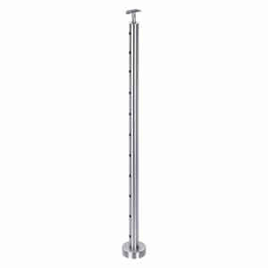 LAVI 49-C424/42/F/B/E/AS 316 Cable Rail End Post, Stainless Steel, 4 Inch Dia, Round, 1 43/64 Inch Overall Length | CR8NDA 52YX66