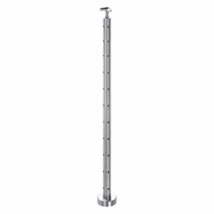 LAVI 49-C424/42/F/B/L/SF Rail Corner Post, 4 Inch Dia, Round, 1 43/64 Inch Overall Length | CR8NCX 52YX68