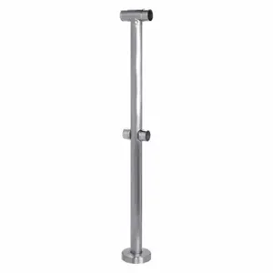 LAVI 49-D134/4 Rail Center Post, 4 Inch Dia, Round, 1 43/64 Inch Overall Length | CR8NDR 52YX61