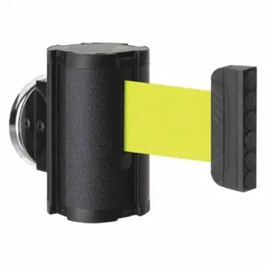 LAVI 50-3010MG/WB/FY Retractable Belt Barrier, Yellow, Wrinkle, 7 ft Belt Length | CR8NGT 52YY22