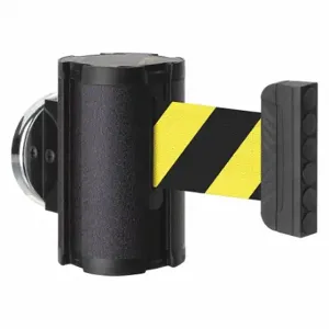 LAVI 50-3010MG/WB/SF Retractable Belt Barrier, Yellow/Black, Wrinkle, 7 ft Belt Length | CR8NHB 52YY21