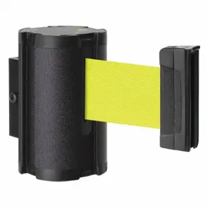 LAVI 50-3010WB/FY Retractable Belt Barrier, Yellow, Wrinkle, 7 ft Belt Length | CR8NGR 52YY01