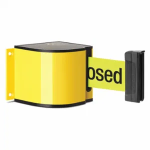 LAVI 50-3015YL/24/FY/F7 Retractable Belt Barrier, Yellow Powder Coated | CR8NHL 52YZ11