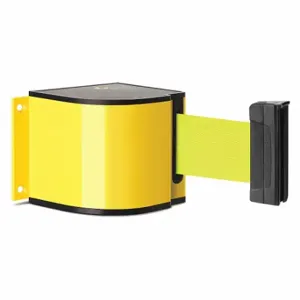 LAVI 50-3015YL/24/FY Retractable Belt Barrier, Yellow, Powder Coated, 24 ft Belt Length | CR8NHK 52YZ09