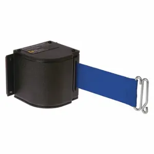 LAVI 50-3016M/WB/18/BL Warehouse Quick Mount Retractable Belt Barrier, Blue, Wrinkle, 18 ft Belt Length | CR8NCA 52YZ39