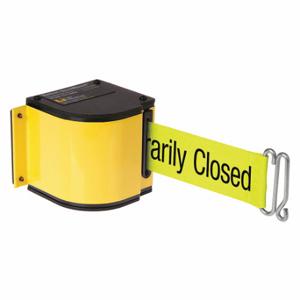 LAVI 50-3016M/YL/18/FY/S7 Warehouse Quick Mount Retractable Belt Barrier, Yellow, PoWidther Coated | CR8NCG 52YZ35