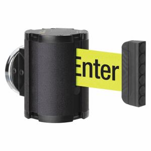 LAVI 50-41300MG/WB/FY/F6 Retractable Belt Barrier, Yellow, Caution - Do Not Enter, Textured, 13 ft Belt Length | CR8NGB 52YY72