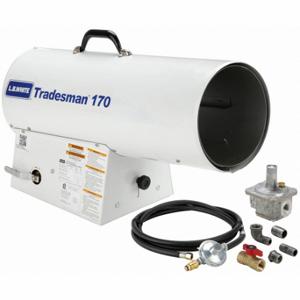 LB WHITE CP170ESPN21163T Portable Gas Torpedo Heater, 170000 Btuh Heating Capacity Output, Propane | CR8NLD 16W277