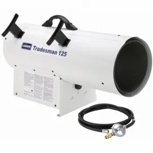 LB WHITE Tradesman 125 Portable Gas Torpedo Heater, 125000 Btuh Heating Capacity Output, Propane | CR8NLB 53CU96