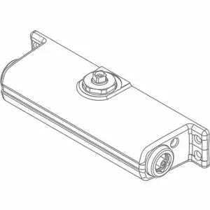 LCN 1261-3071 AL Standard Cylinder Assembly, Aluminum, Silver, 9 5/16 Inch Lg | CR8NPH 46TY27