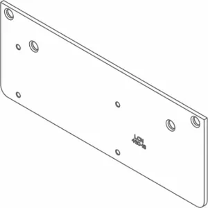 LCN 4210-18 AL Drop Plate, Aluminum, Silver | CR8NXH 46TZ50