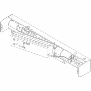 LCN 4642-3071CS AL Standard Cylinder Assembly, Aluminum, Silver, 28 1/2 Inch Lg | CR8NPG 46TZ61