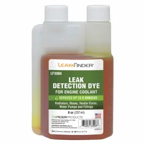 LEAKFINDER LF3008 UV Leak Detection Dye, 8 Oz Capacity | CE9CNQ 55NP29