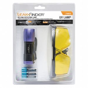 LEAKFINDER LF500CS UV Flashlight, With 3 AAA Battery, Fluorescence Enhancing Glass | CE9CQC 55NP35