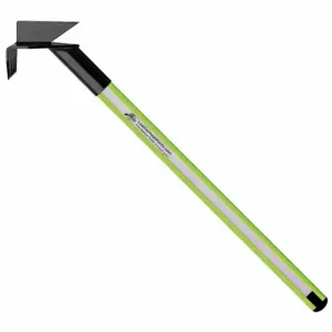 LEATHERHEAD TOOLS DBL-10DH-B Pike Pole, Solid Pole, Rubber Bumper, Drywall Hook, 120 Inch Length, Lime | AG2APV 31AZ61