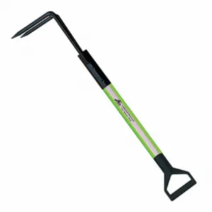 LEATHERHEAD TOOLS DBL-12RH-D Pike Pole, Solid Pole, D-Handle, Rubbish Hook, 144 Inch Length, Lime | CD4CPZ