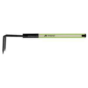 LEATHERHEAD TOOLS DBL-6RH-B Pike Pole, Solid Pole, Rubber Bumper, Rubbish Hook, 72 Inch Length, Lime | AG2ANR 31AZ22