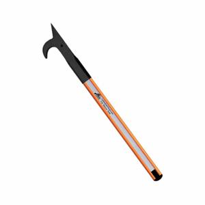 LEATHERHEAD TOOLS DBO-4AH-B Pike Pole, Solid Pole, Rubber Bumper, American Hook, 48 Inch Length, Orange | CD4CMV