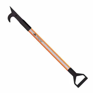 LEATHERHEAD TOOLS DBO-10AH-D Pike Pole, Solid Pole, D-Handle, American Hook, 120 Inch Length, Orange | CD4CNH