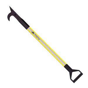 LEATHERHEAD TOOLS DBY-8AH-D Pike Pole, Solid Pole, D-Handle, American Hook, 96 Inch Length, Yellow | CD4CQV